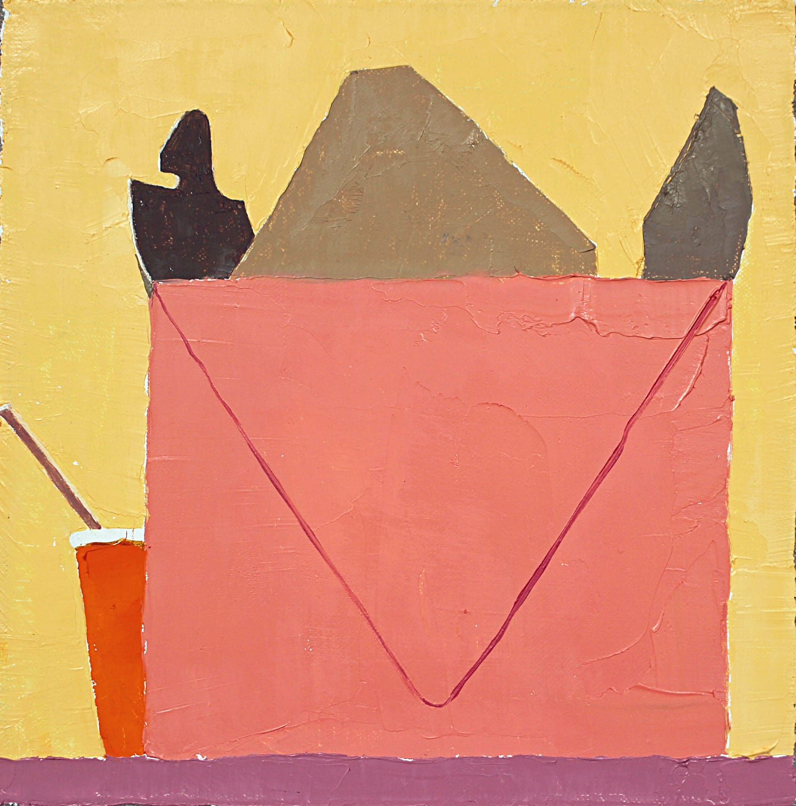 Sydney Licht, Still Life with Envelope and Box , 2016