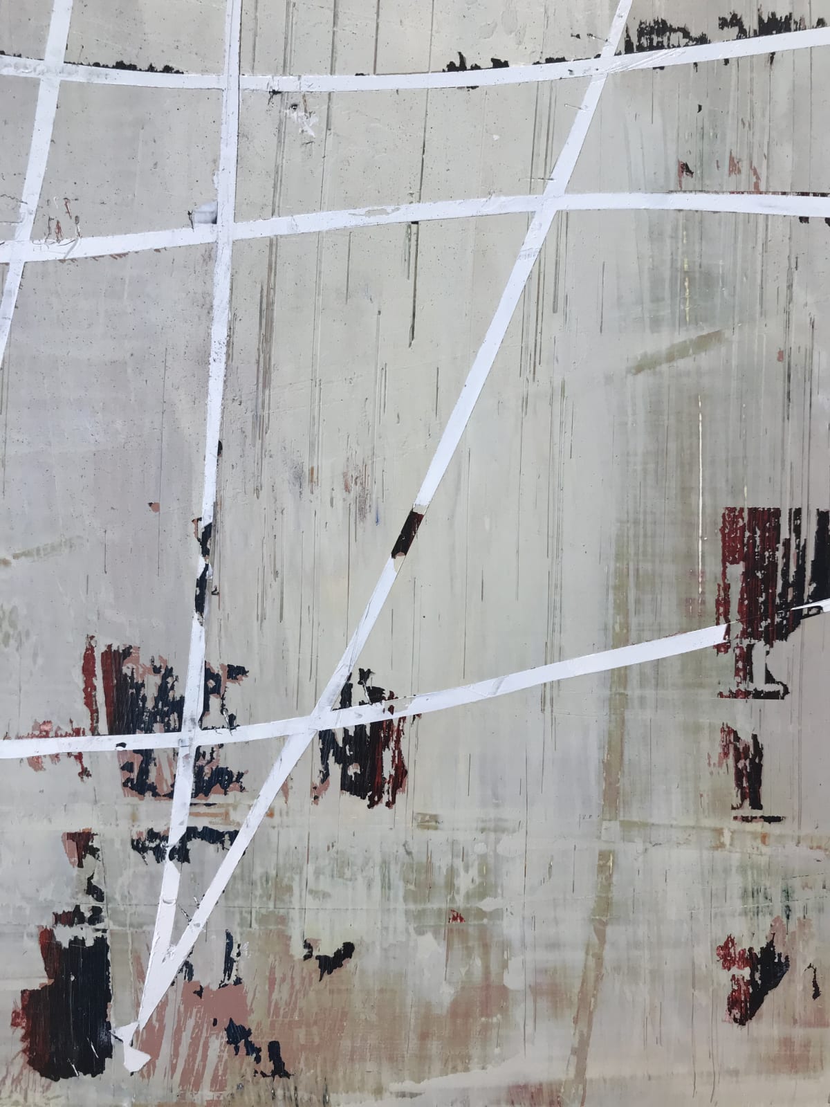 Mary Didoardo, White Loop on Tan, 2013