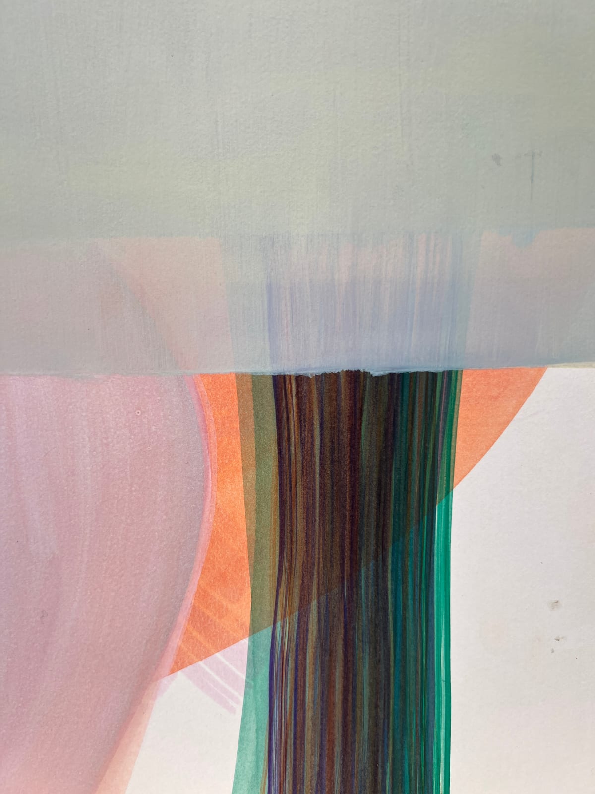 Sarah Hinckley, beneath an orange sky 1, 2025