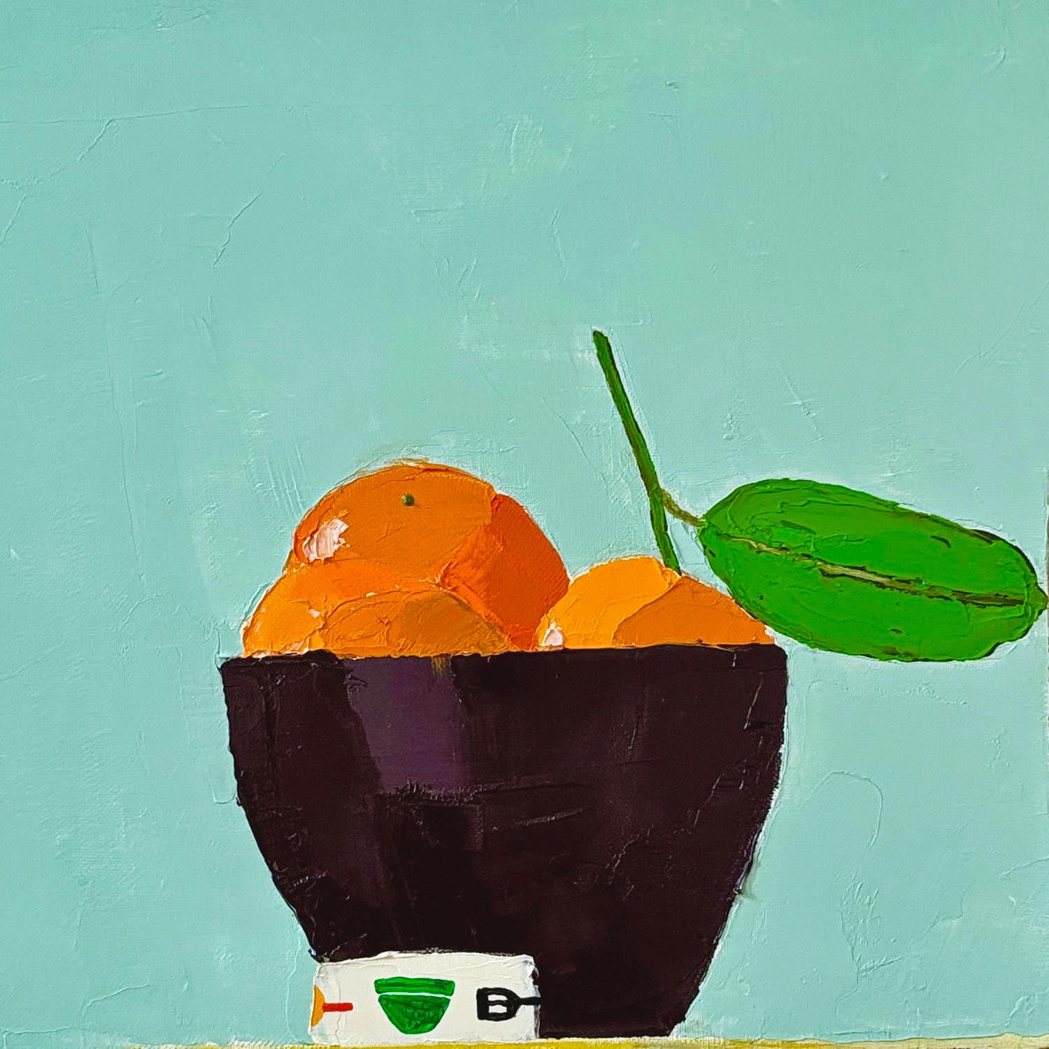 Sydney Licht, Still Life with Oranges & Tape, 2025