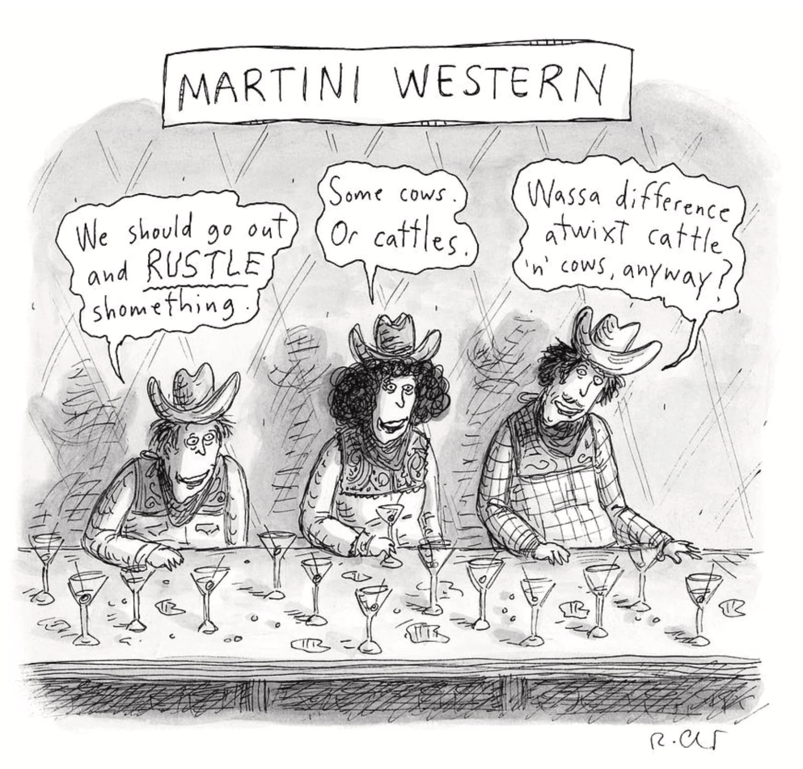 Roz Chast, Martini Western, 2017, Dec. 11