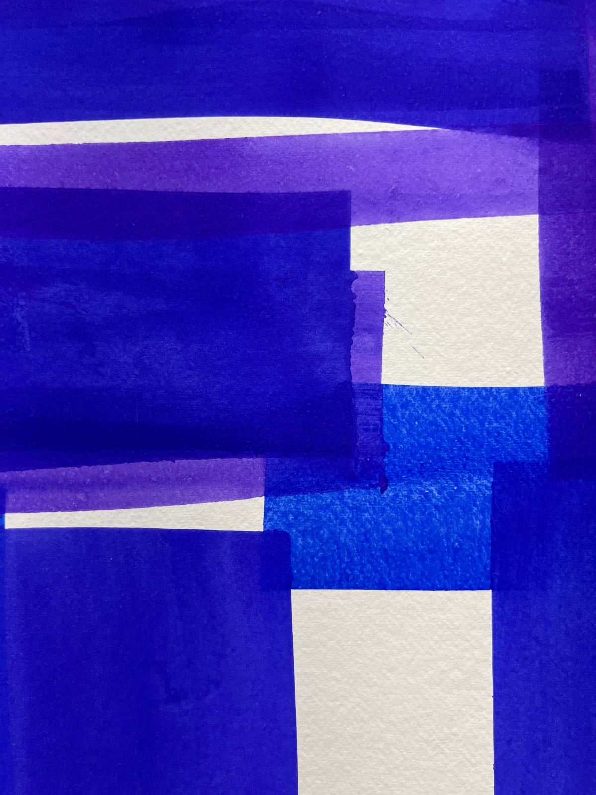 Joanne Freeman, Squares and Strokes (Ultra Violet_16), 2025