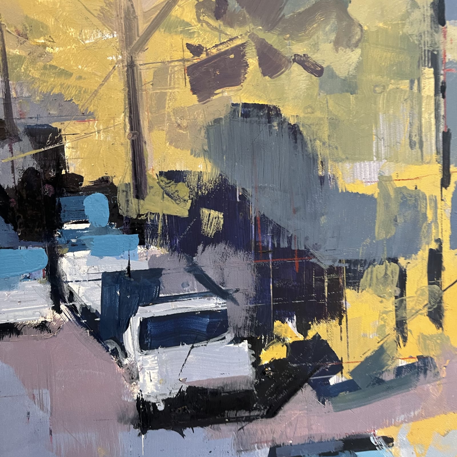 Lisa Breslow, Greens and Purples, 2022