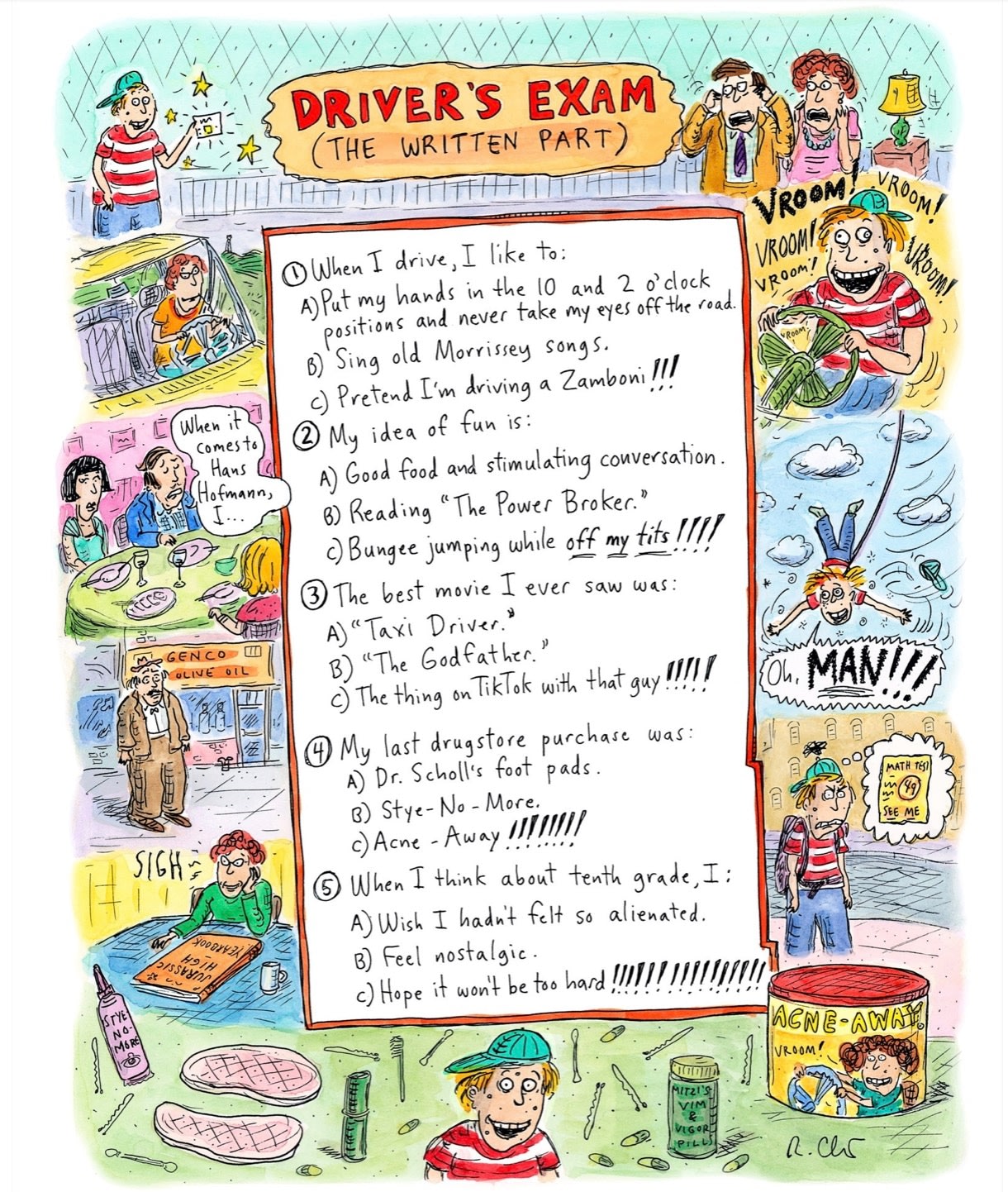 Roz Chast, Driver's Exam, 2020, Nov. 2