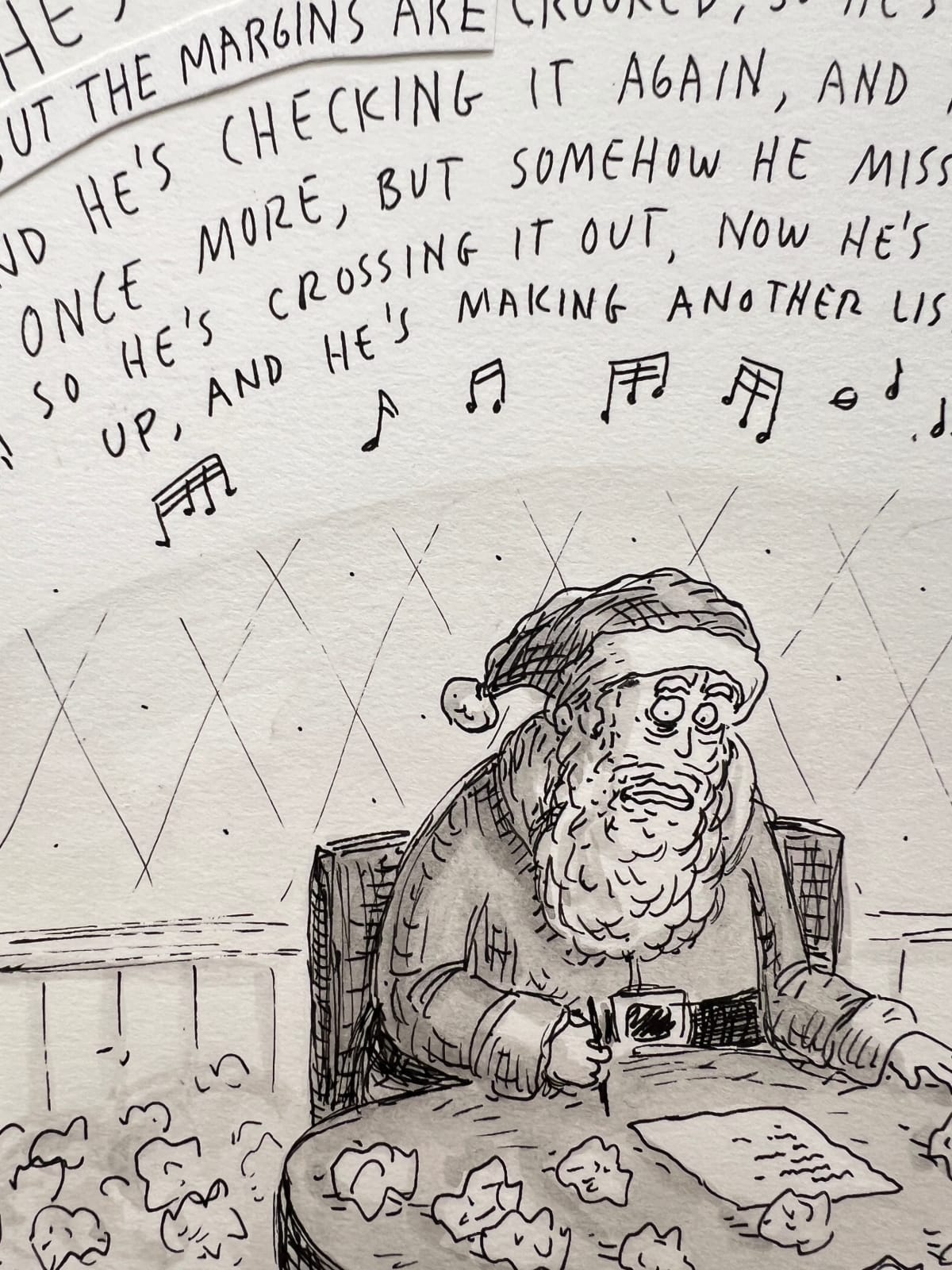 Roz Chast, Obsessive-Compulsive Santa, 2010, Dec. 13