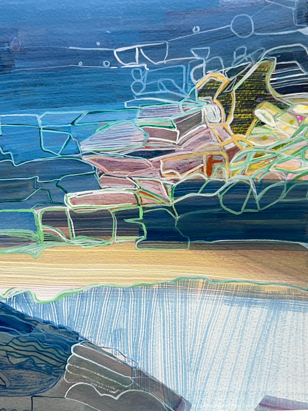 Josette Urso, Sea Foam Blue, 2025