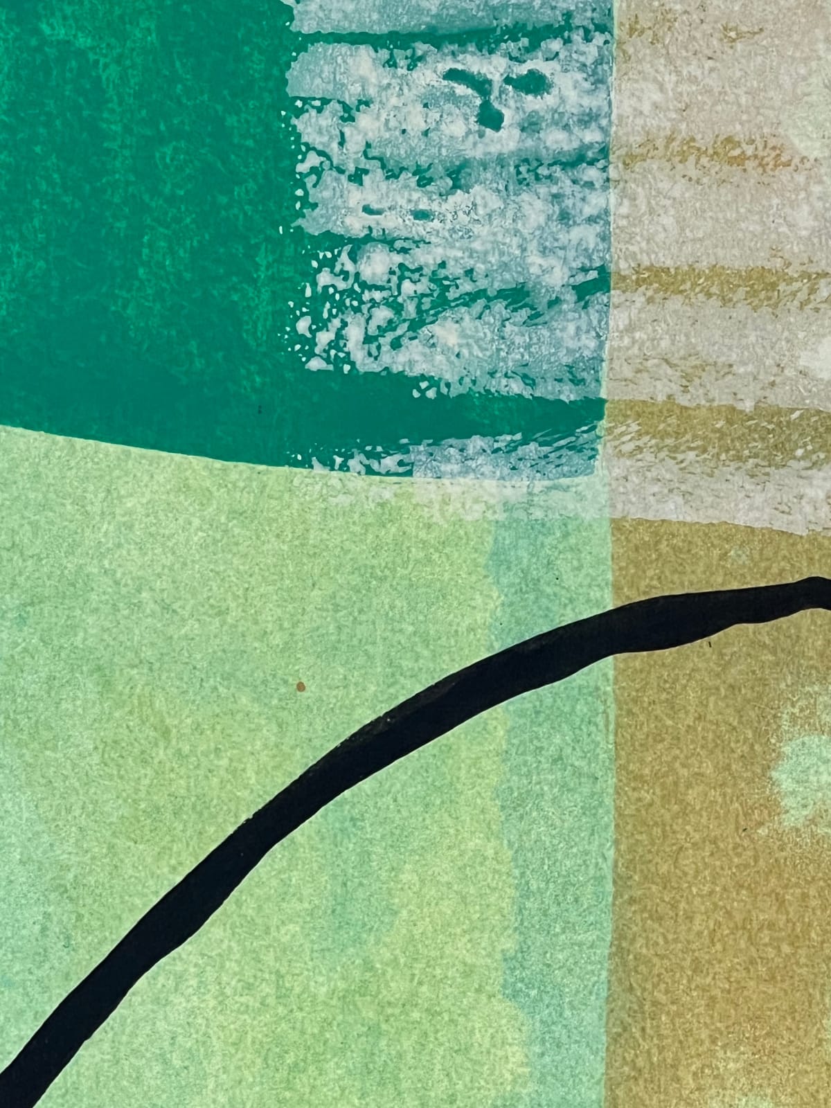 close up detail of an abstract painting.