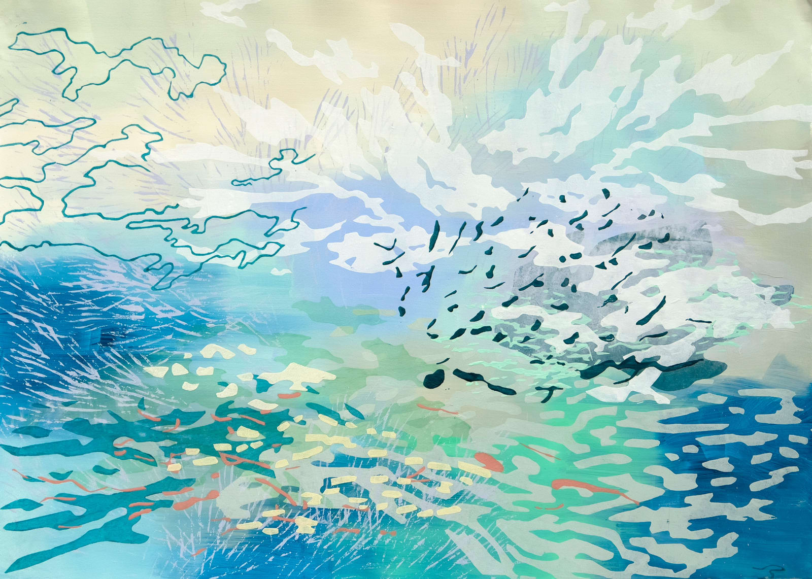 Laura Fayer, Glimmering Drift, 2022