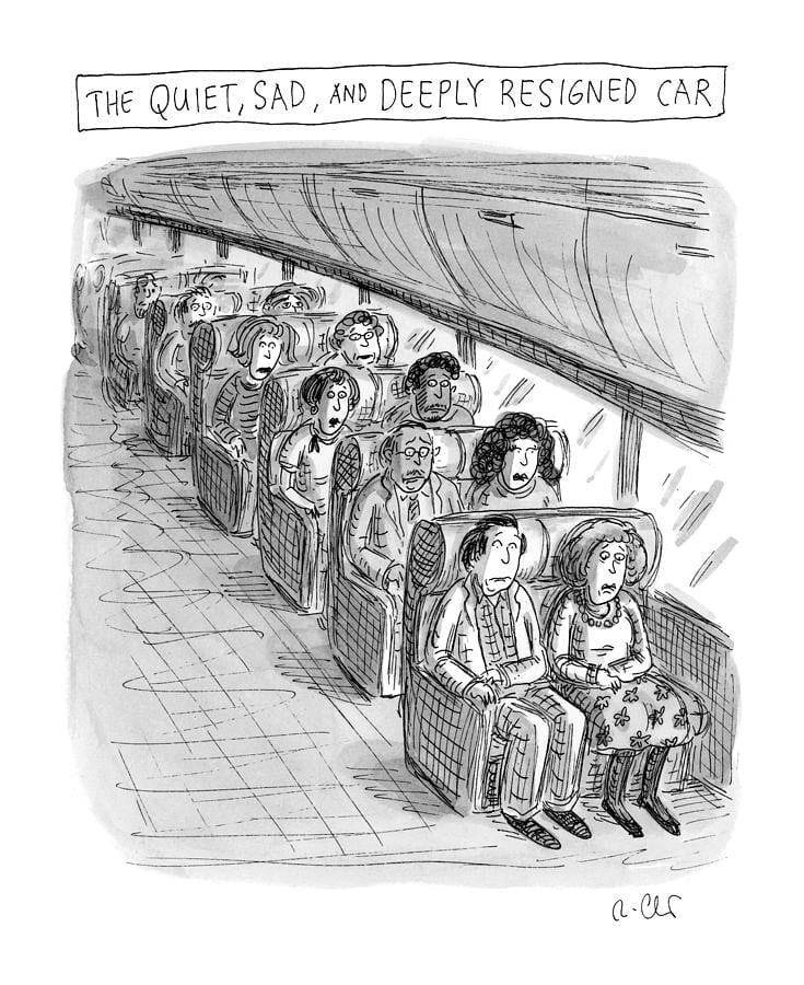 Roz Chast, The Quiet Sad and Deeply Resigned Car, 2020 March 9
