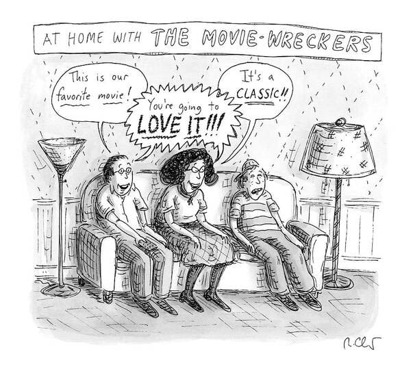 Roz Chast, At Home With The Movie Wreckers, 2021, Oct. 25