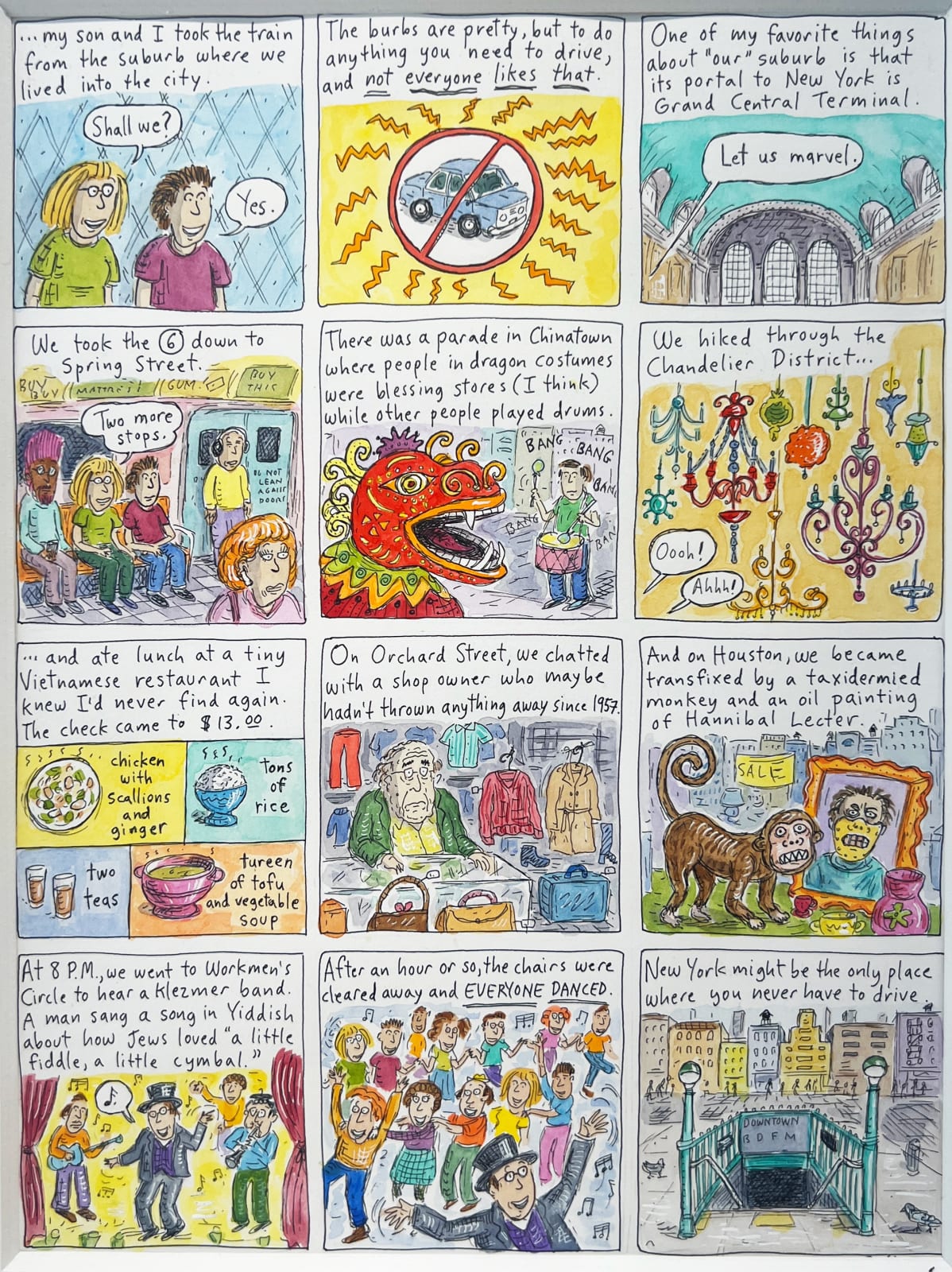 Roz Chast, On the Town, 2023 Dec 18