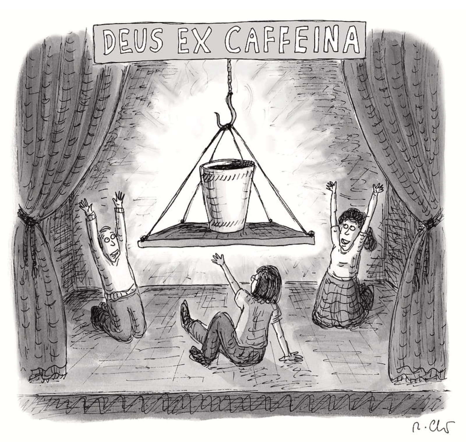 Roz Chast, Deus Ex Caffeina, 2018, March 19