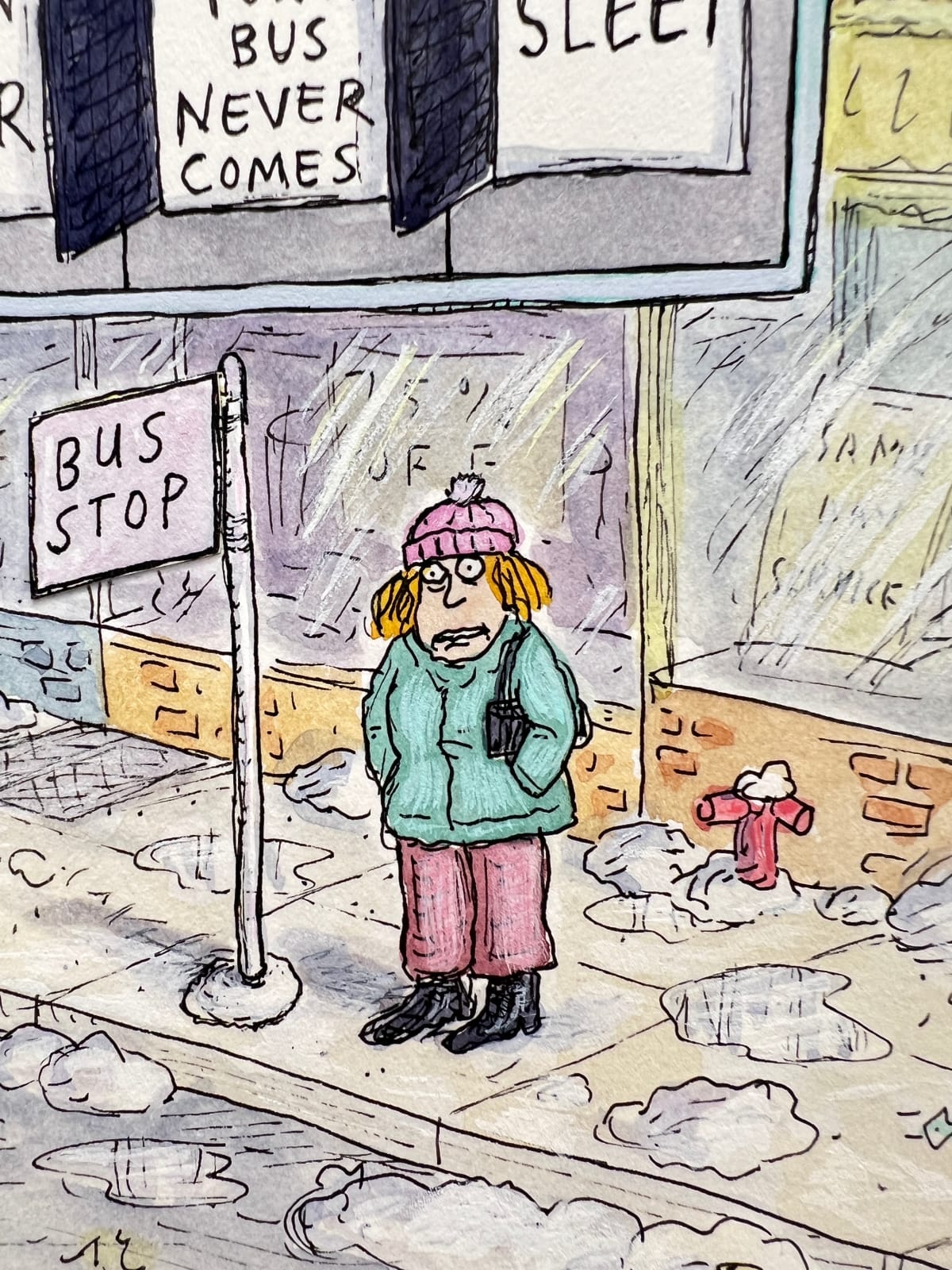 Roz Chast, Cruellest Month Cover , 2018, Jan. 29