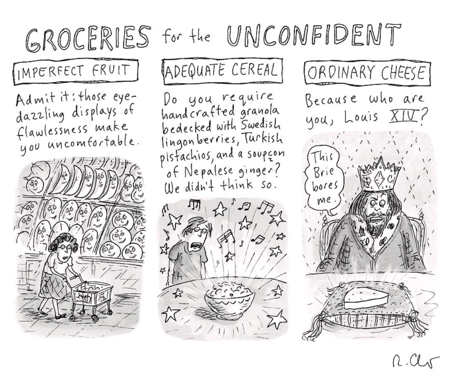 Roz Chast, Groceries for the Unconfident, 2023 Jun 12