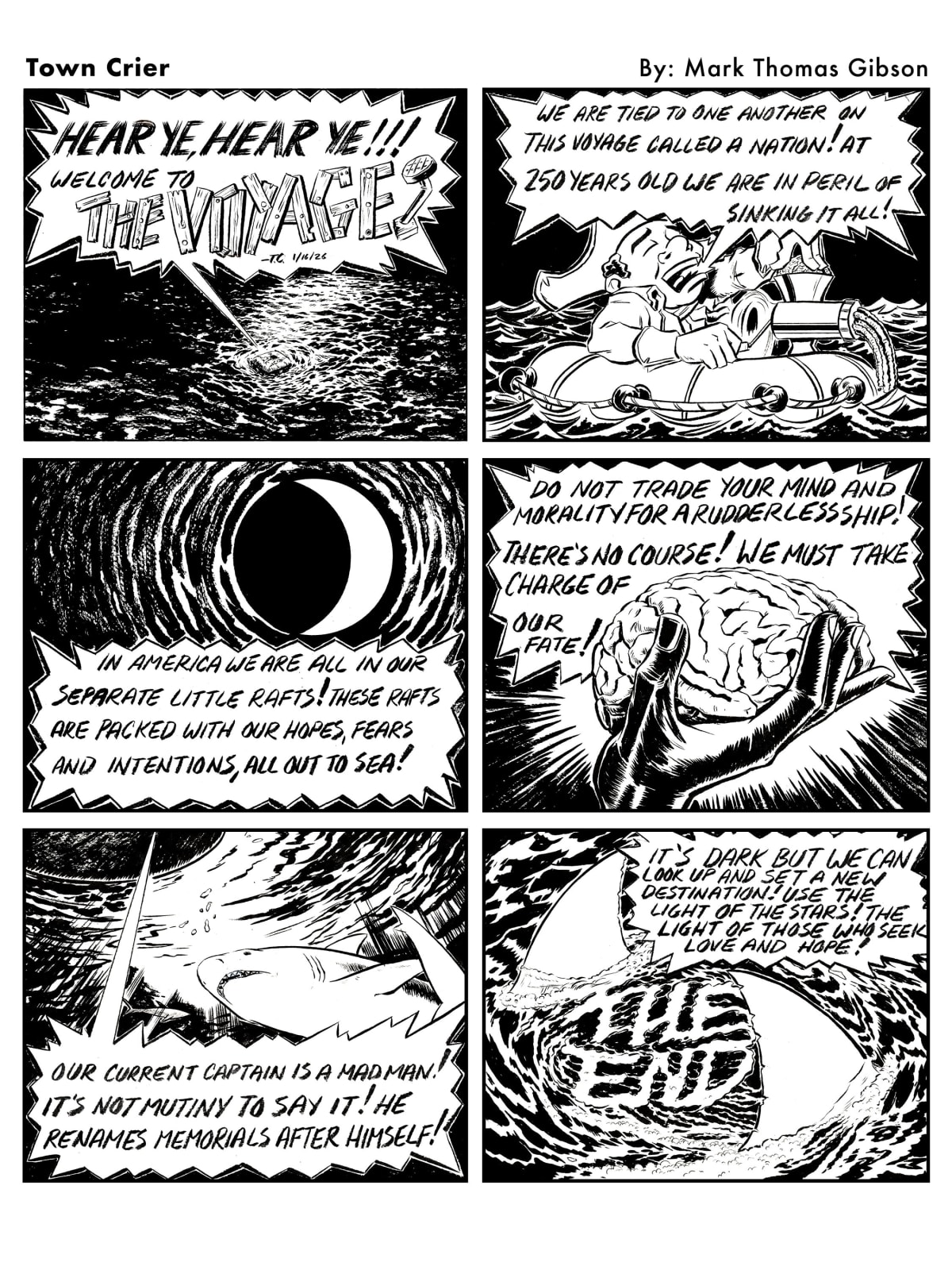 Mark Gibson, Town Crier: The Voyage, 2026