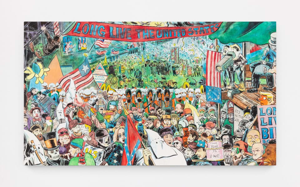 Mark Gibson, Biden's Entry Into Washington 2021 (American Portrait as Landscape), 2021