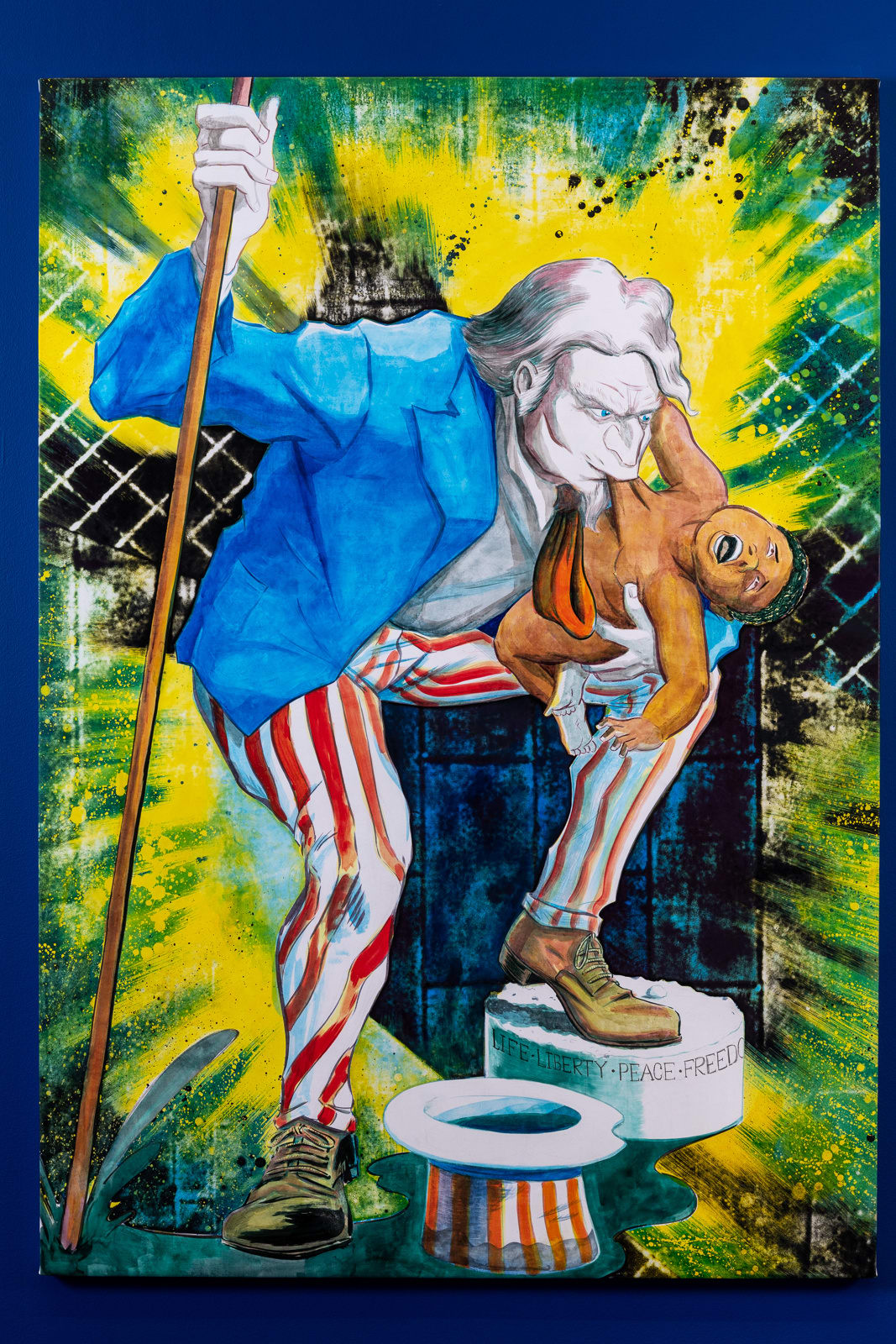 Mark Gibson, Uncle Sam Eating His Son, 2022