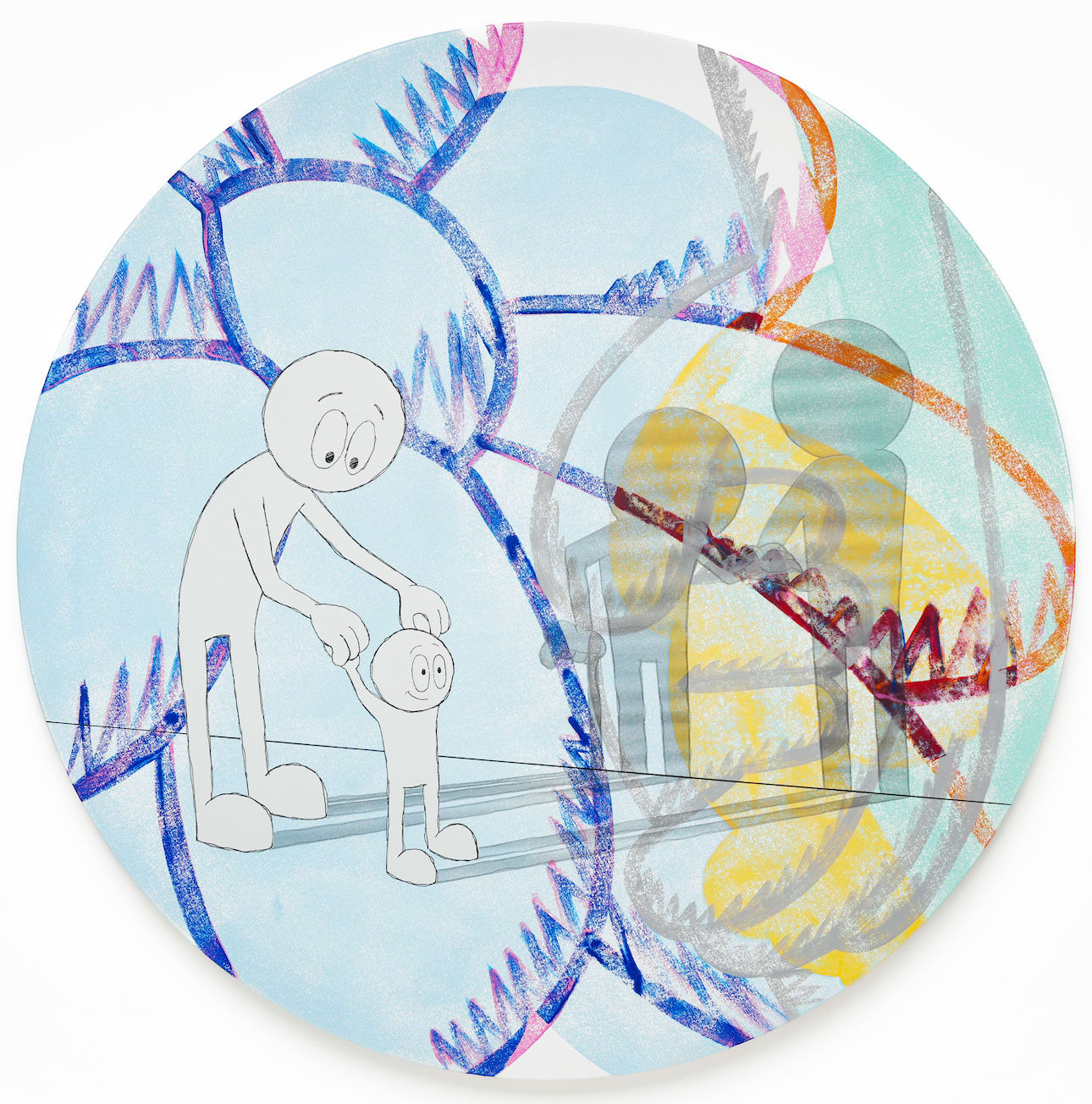 Kaï, Now Then Later (Tondo), 2025