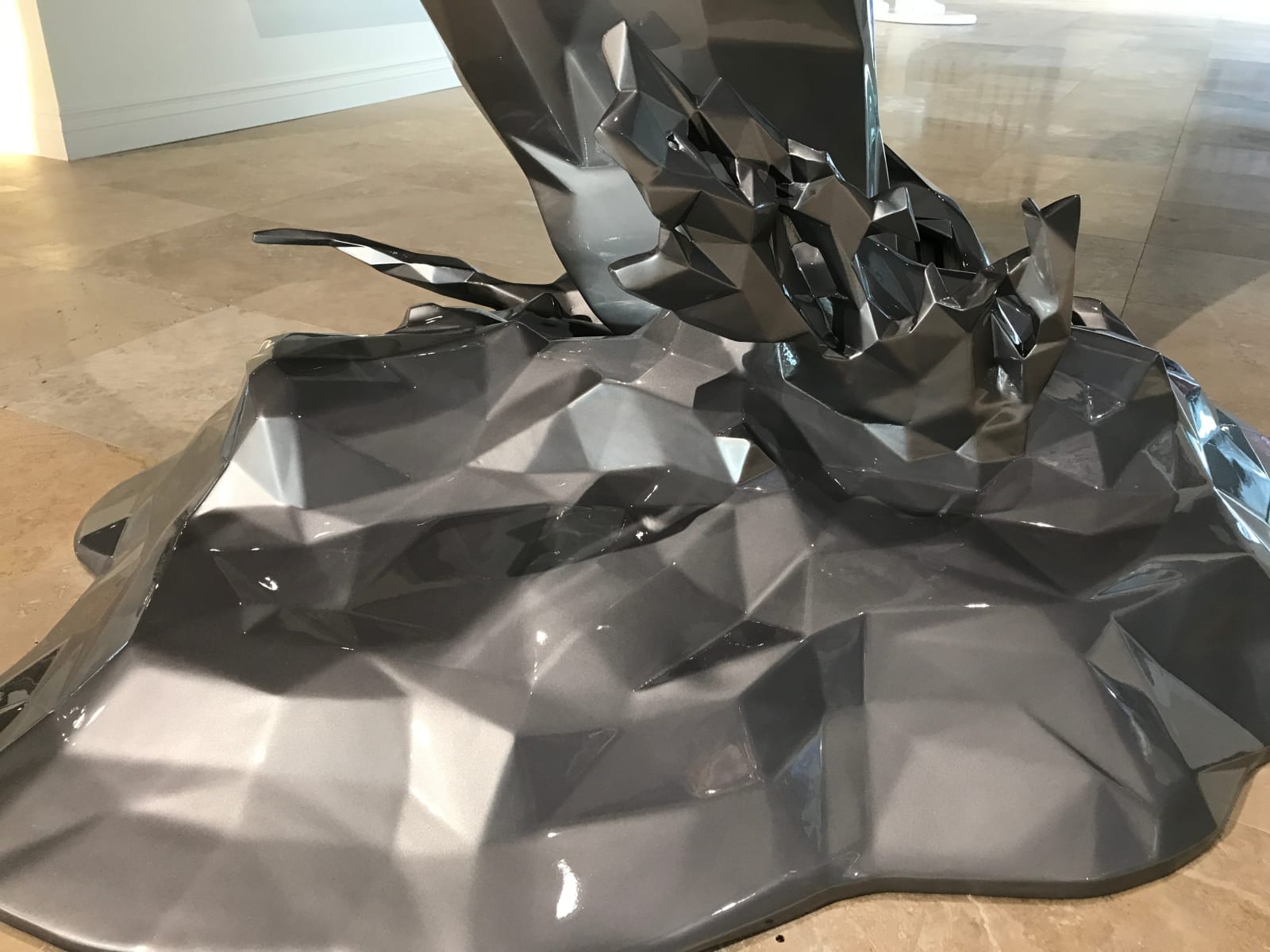 Richard Orlinski, Shark - 180 cm Gris Metal 8/8