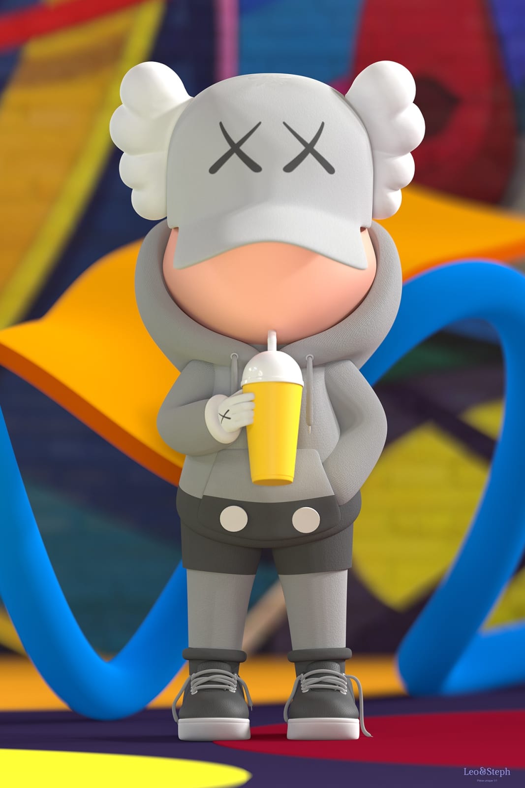 Leo et Steph, Kidcup Kaws 2 (large), 2022