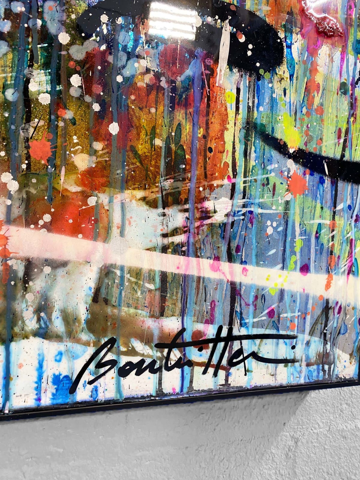 Cédric Bouteiller, Abstrait Signes Blancs, 2020