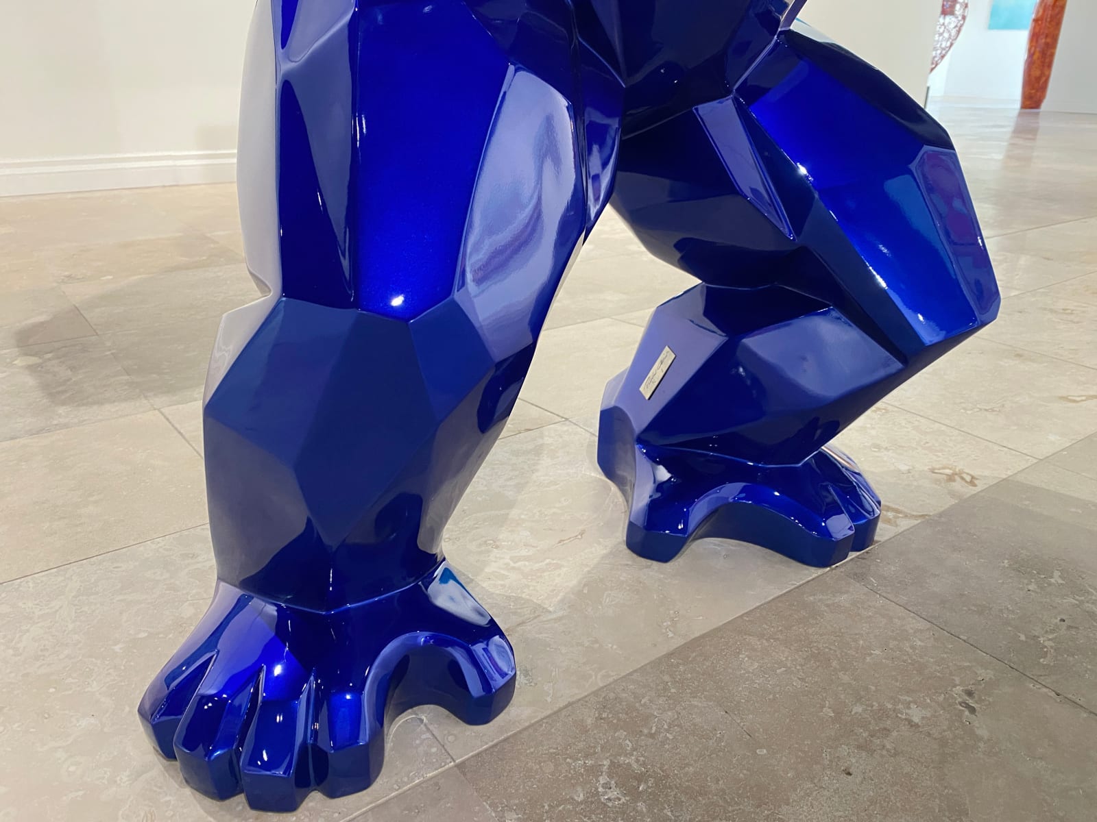 Richard Orlinski, Kong Baril - 200 cm Bleu Mick 6/8