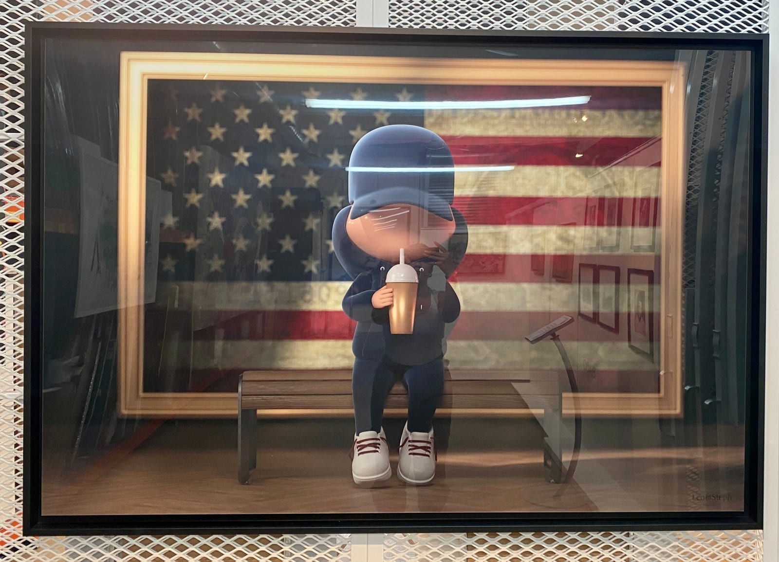 Leo et Steph, Kidcup America Museum (Giant) - Framed, 2022