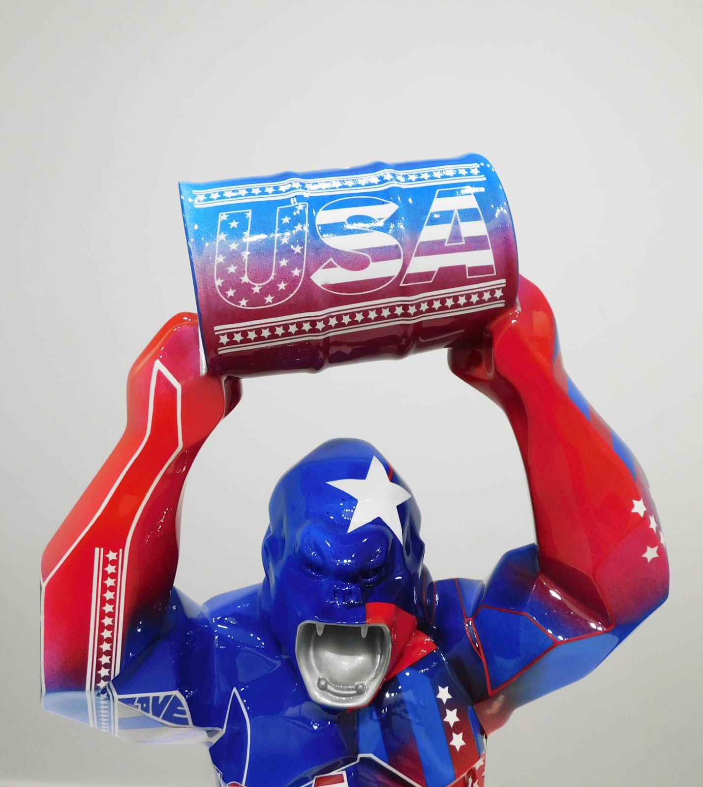 Richard Orlinski, Kong Baril Tag USA 70cm 1/1, 2022