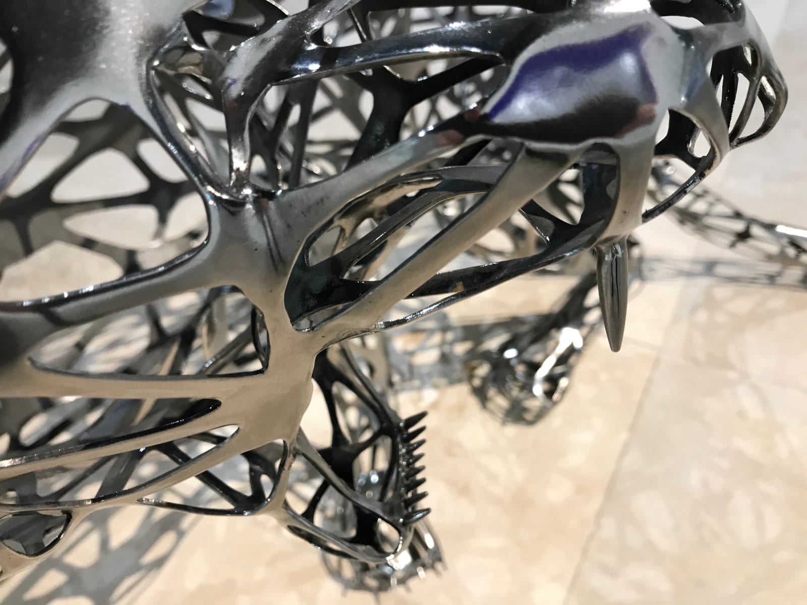 Richard Orlinski, Tiger Stainless Steel 6/8 - 130 cm