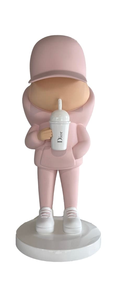 Leo et Steph, Kidcup Sculpture - Dior Rose, 2023
