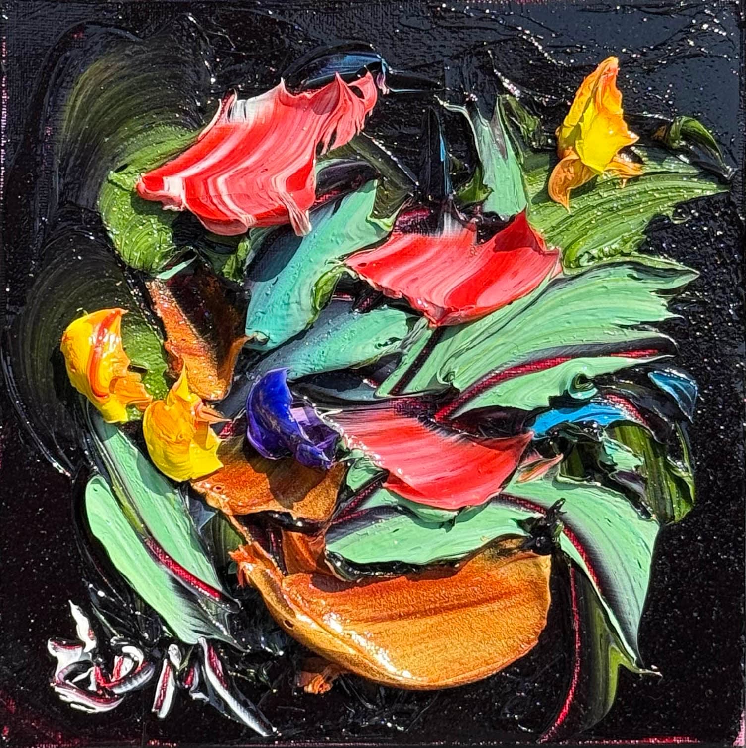 JD Miller, Midnight Blooms Mini I, 2024