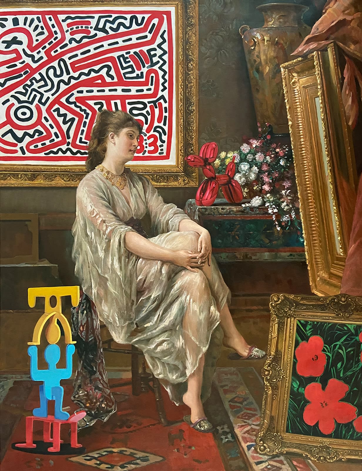 Leo Manelli, The Art Enjoyer Haring Red, 2023