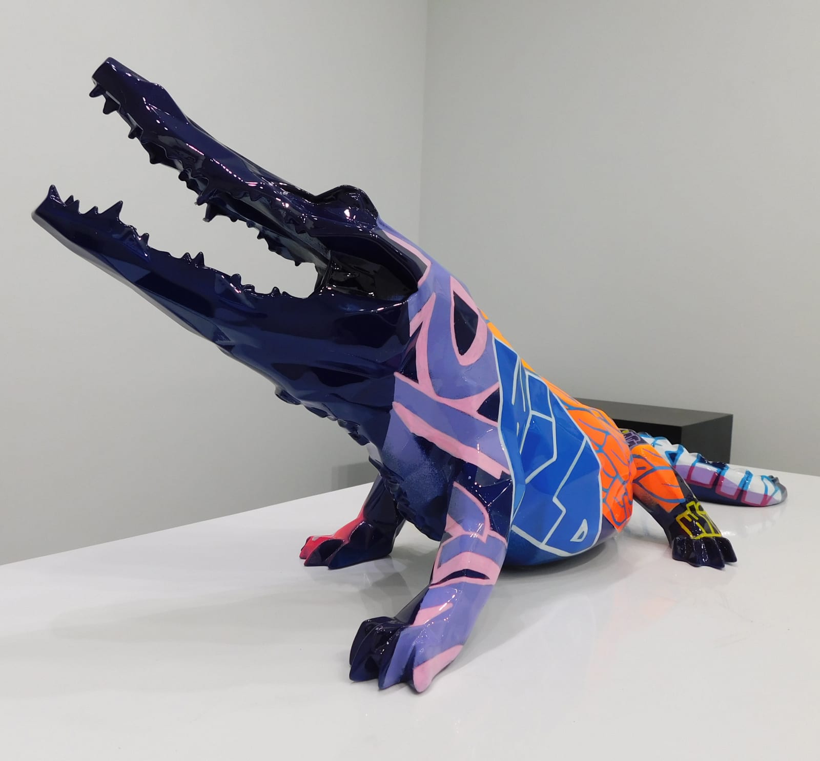 Richard Orlinski, Crocodile Facettes Tag 70cm 1/1, 2022