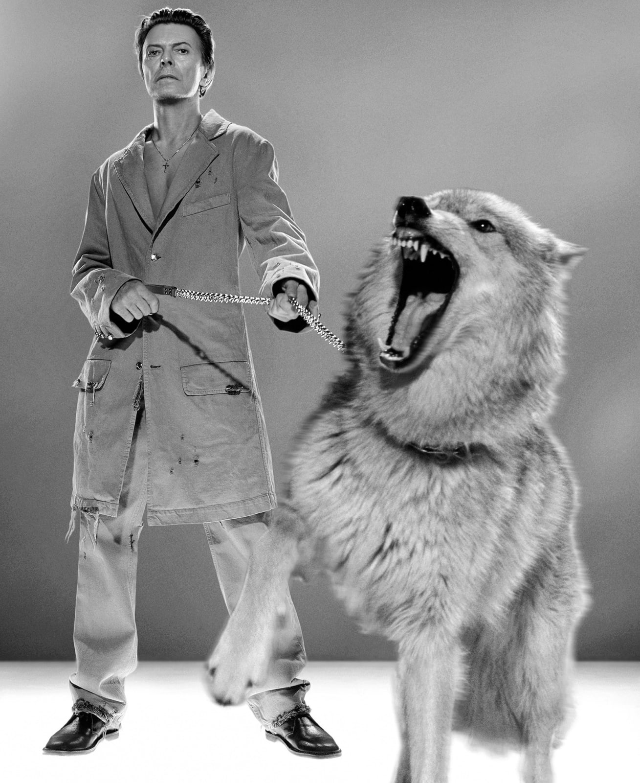 Markus Klinko, David Bowie, The Protector, B&W, 2002