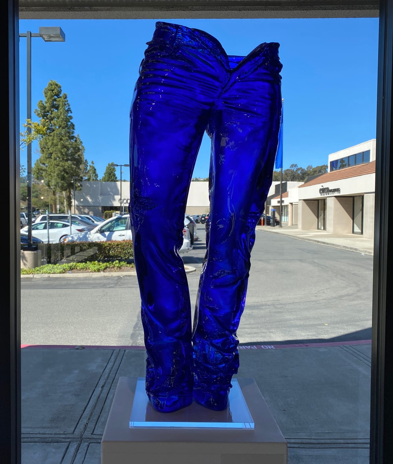 Richard Orlinski, Wild Denim, Crystal Blue Jeans - 70 cm