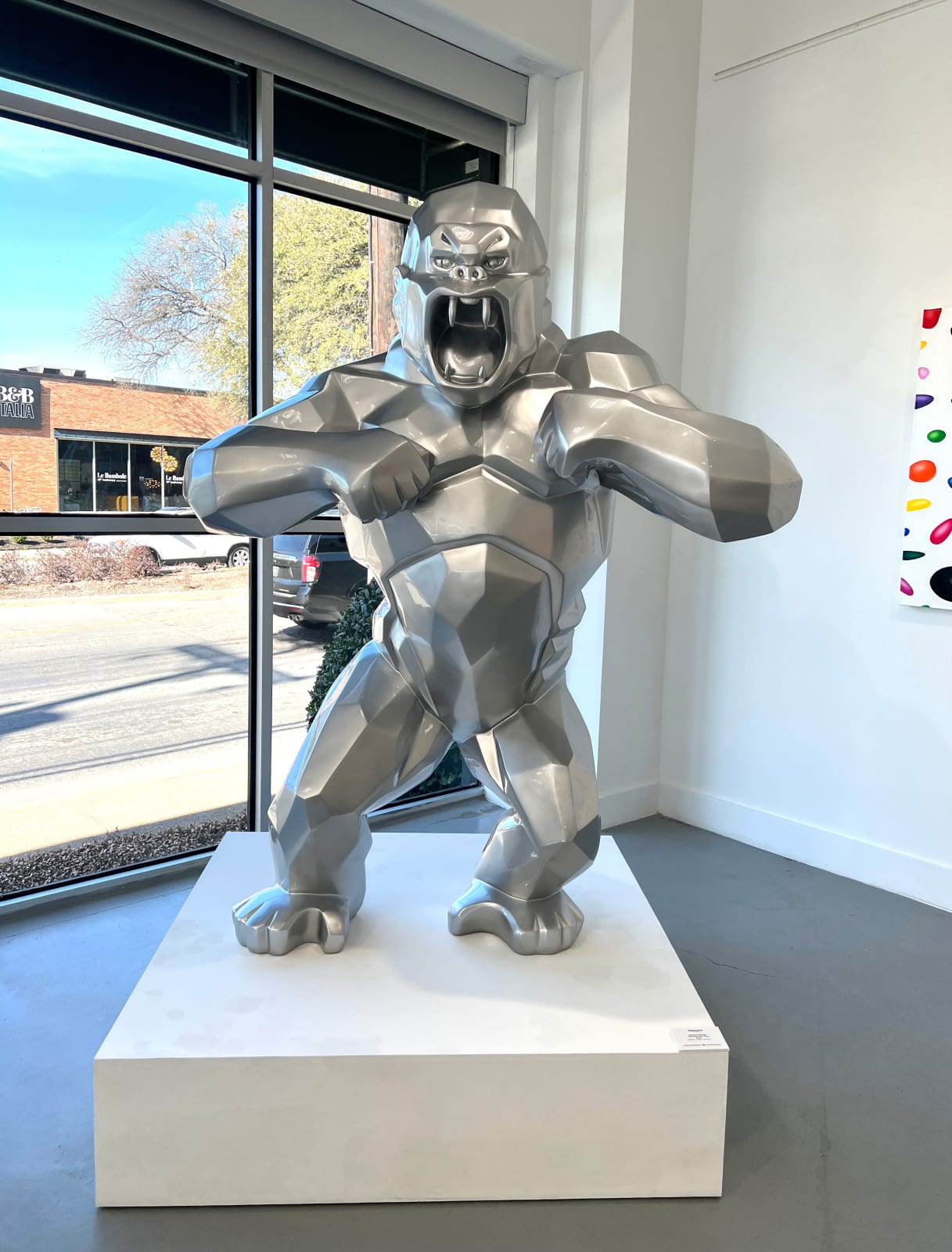 Richard Orlinski, Wild Kong Silver Metal 180cm 8/8, 2022