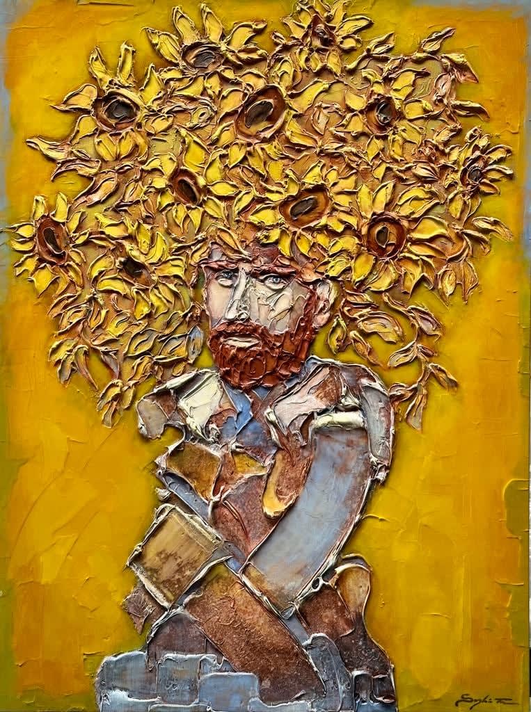 Sylvain Tremblay, Van Gogh and Sunflowers, 2023