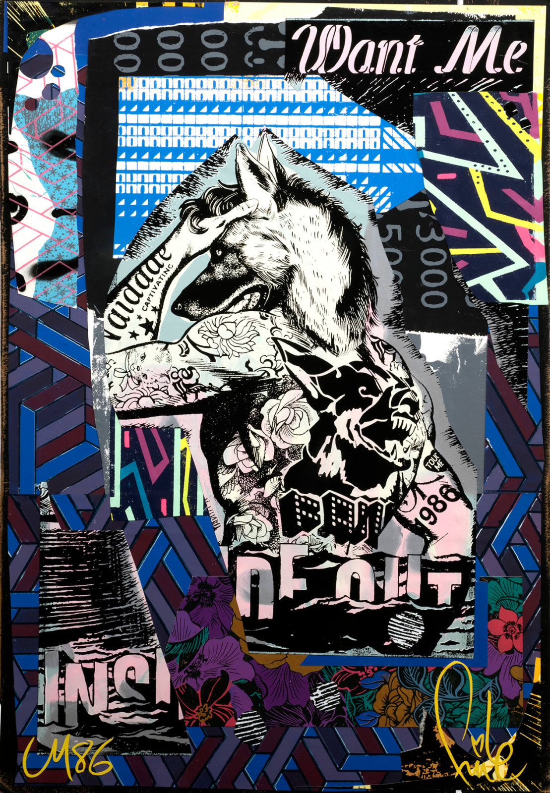 FAILE, Want Me 1986, 2018