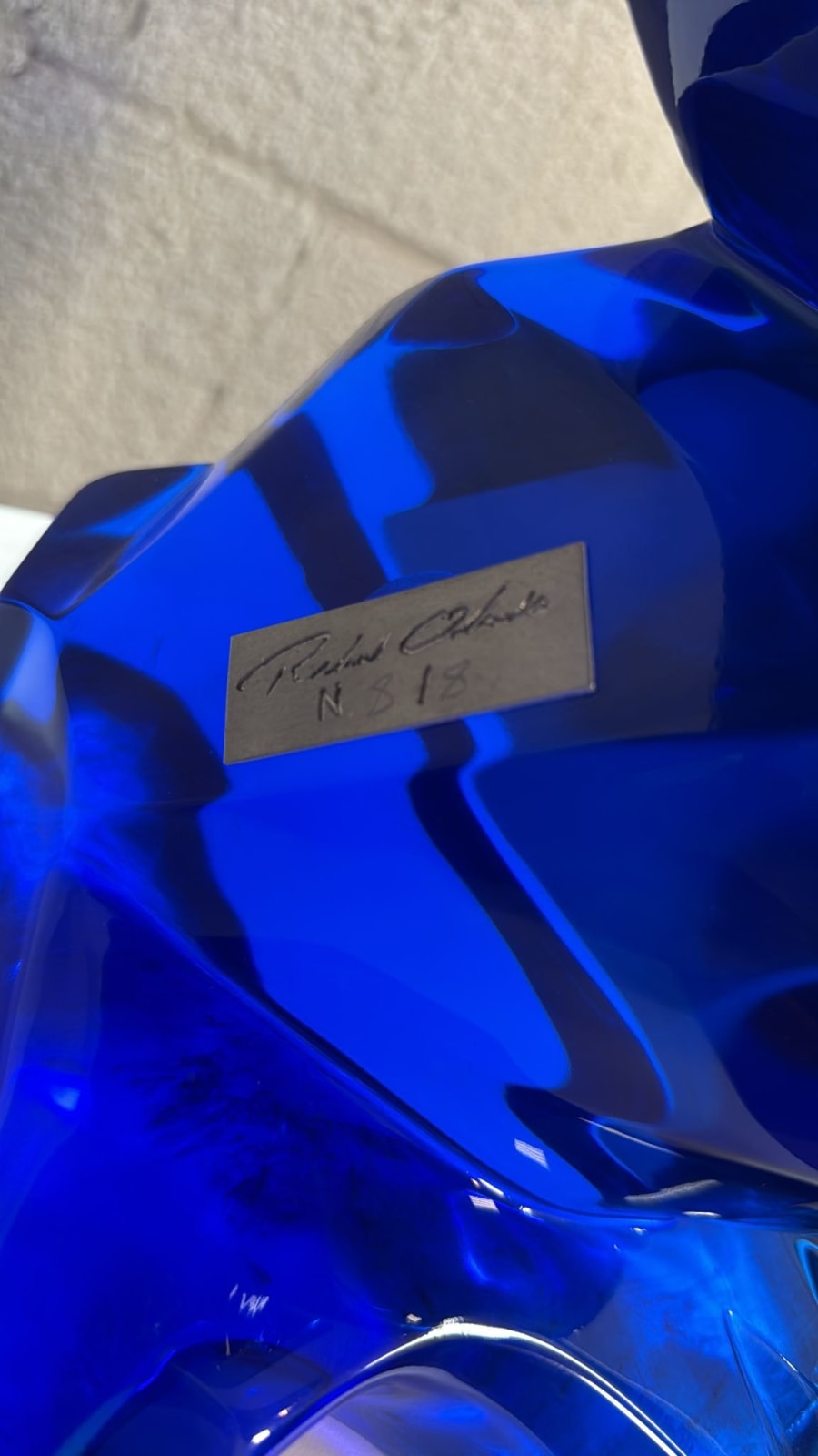 Richard Orlinski, Wild Kong Crystal Clear Blue 8/8 - 110 cm