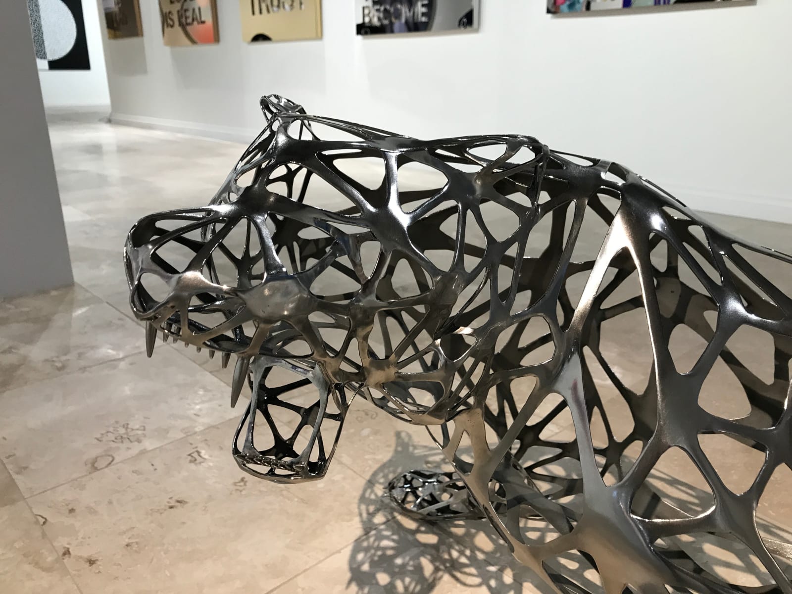 Richard Orlinski, Tiger Stainless Steel 6/8 - 130 cm