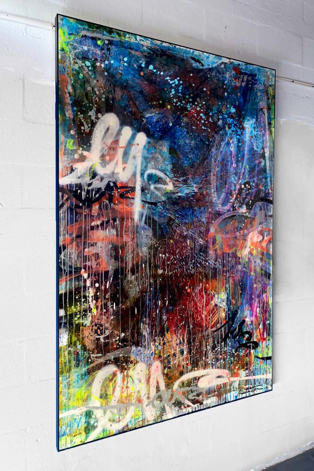 Cédric Bouteiller, Abstrait Signes Blancs, 2020