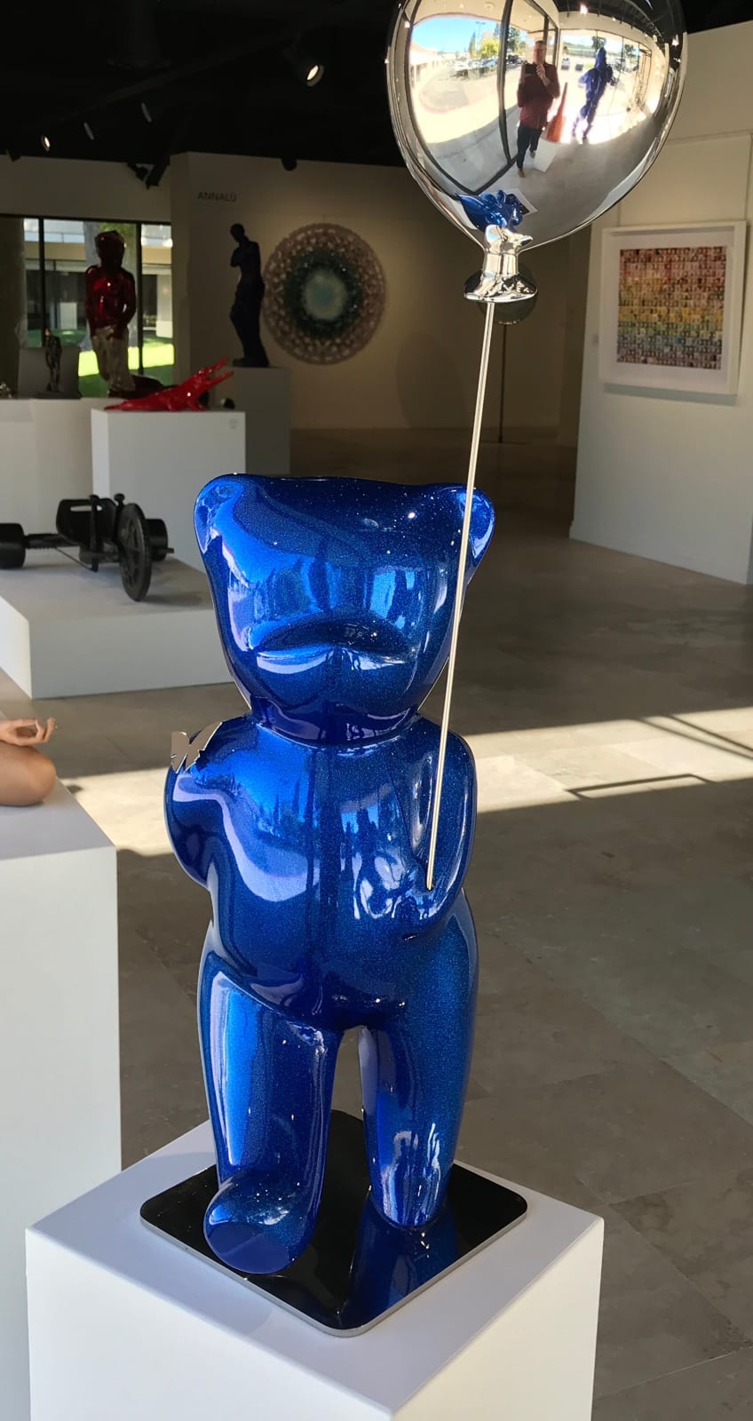 CÉVÉ, Walking Teddy - Sparkly Blue Glitter w/ Silver Balloon - 1/8, 2021