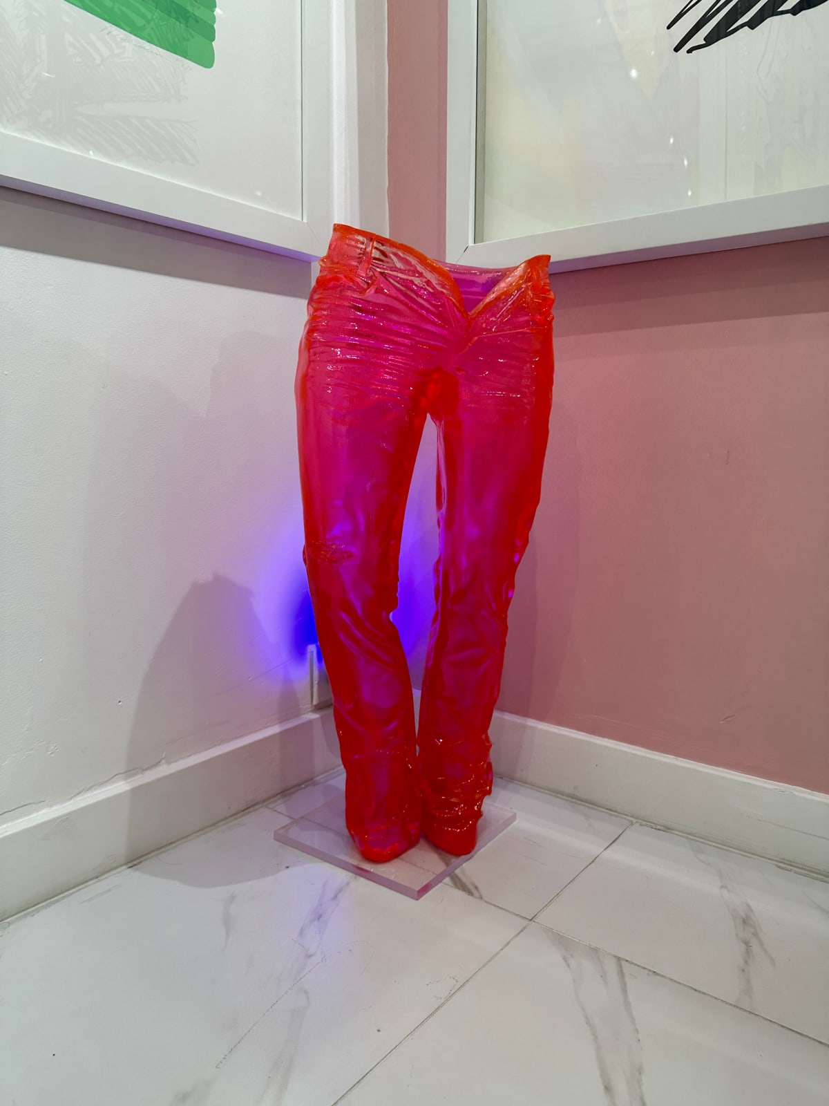 Richard Orlinski, 70 cm Wild Denim Pink Crystal Clear VIII/VIII, 2014