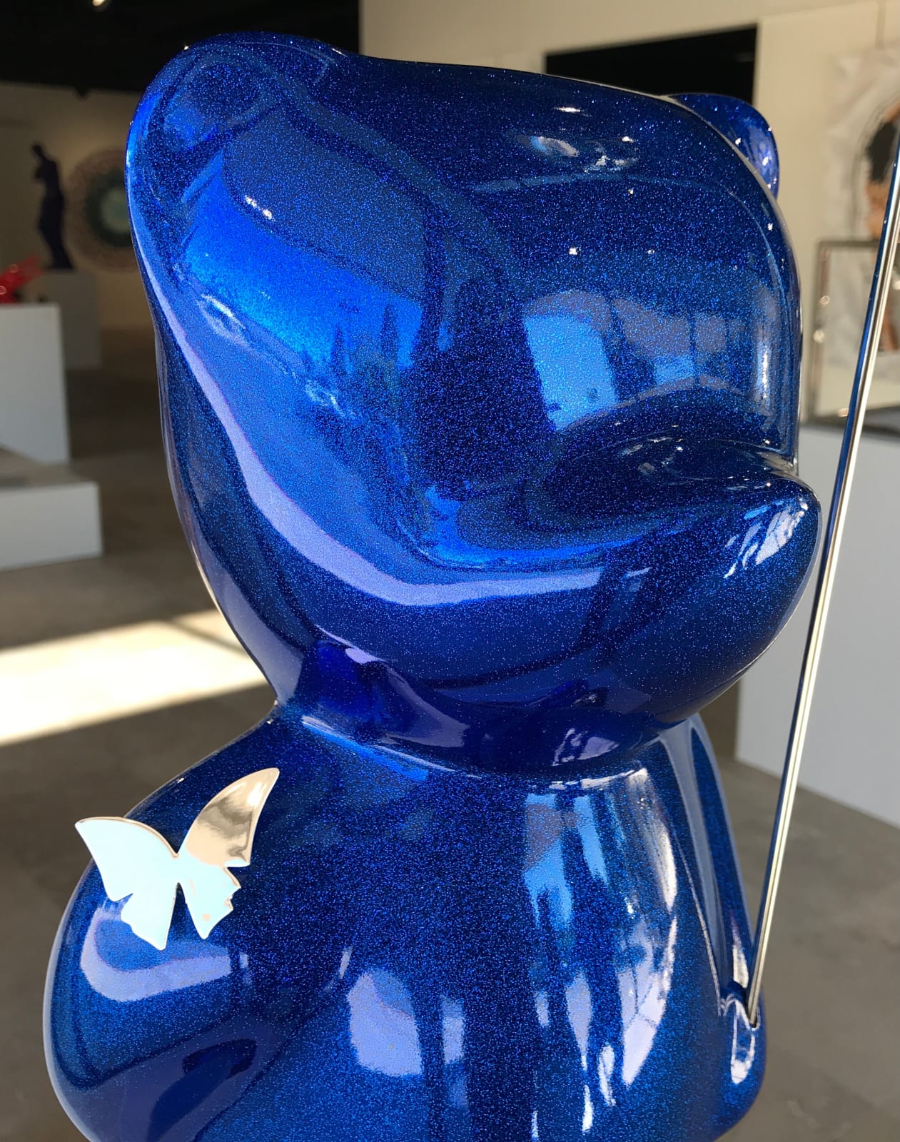 CÉVÉ, Walking Teddy - Sparkly Blue Glitter w/ Silver Balloon - 1/8, 2021