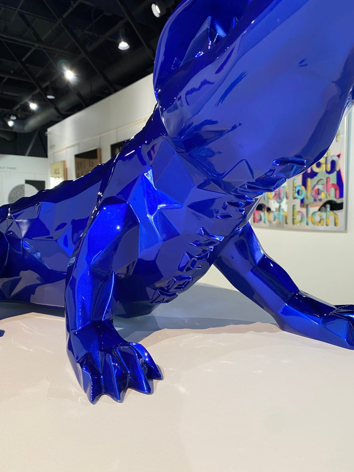 Richard Orlinski, Crocodile - 110 cm Bleu Mick 48/50