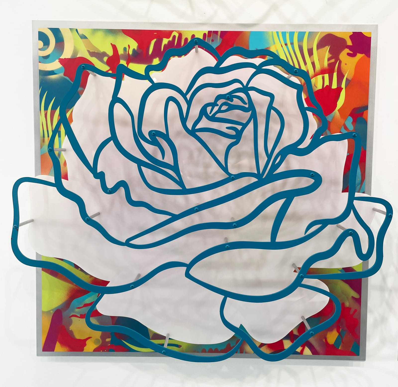 Michael Kalish, Rose - Blue on Multi 1/35, 2020