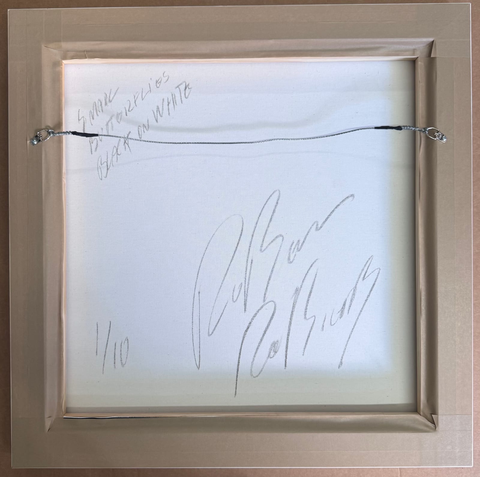 Rubem Robierb, Small Butterflies - Black on White, 2025