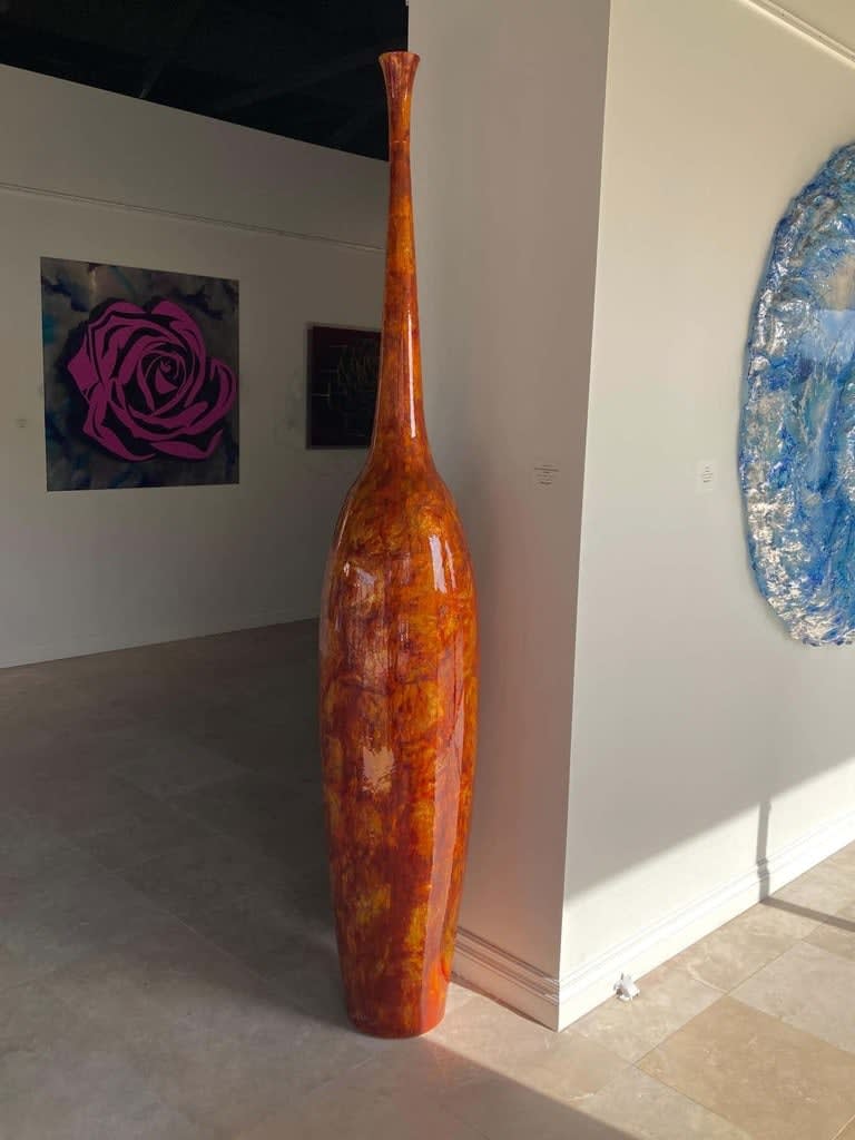 Tommy Zen, Flute Contemporaine Estrusque, Orange, 2016