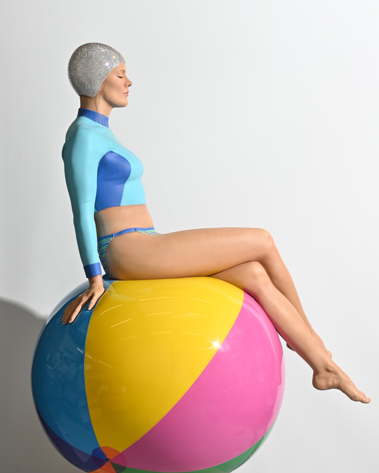 Carole A. Feuerman, Bibi on the Ball, 2023