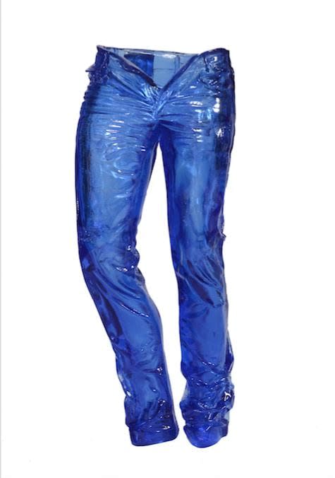 Richard Orlinski, Wild Denim, Crystal Blue Jeans - 70 cm